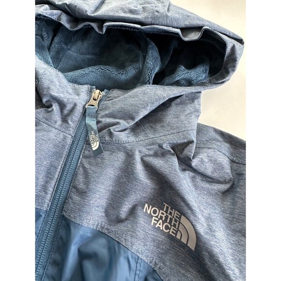 The North Face Girls 10/12 Navy Warm Storm Jacket Hooded NEW - Picture 6 of 7